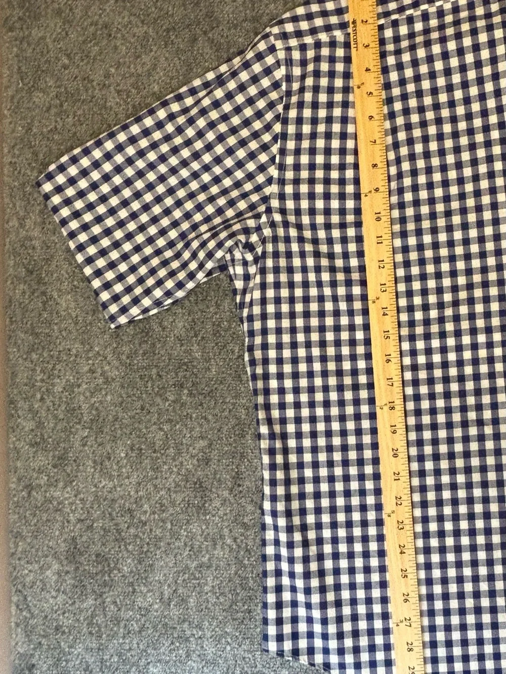 Polo Ralph Lauren Navy and White Gingham Button Down Non-Iron Men’s Sz XL